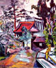 Painting of the entrance to the Japanese Tea Garden